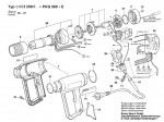 Bosch 0 603 268 603 Phg 560-E Hot Air Gun 220 V / Eu Spare Parts